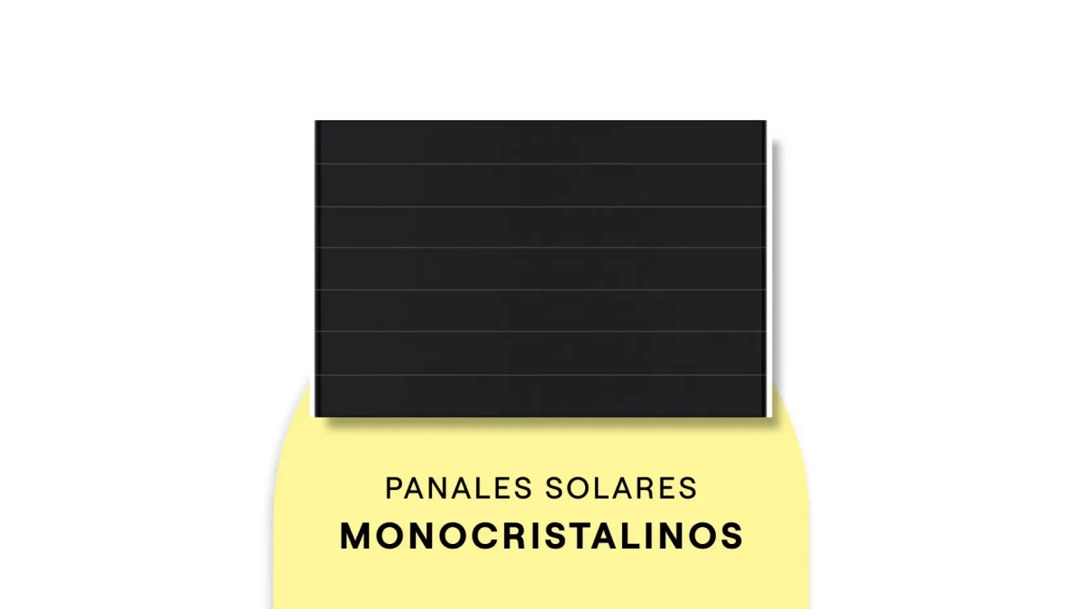 Panel solar monocristalino