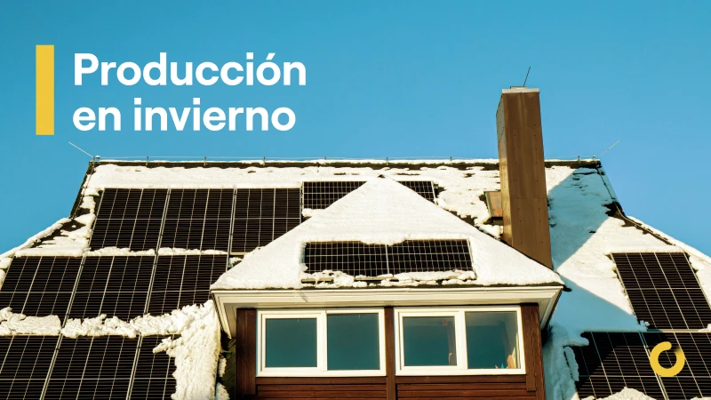 ¿Cuánta energía producen mis placas solares en invierno?