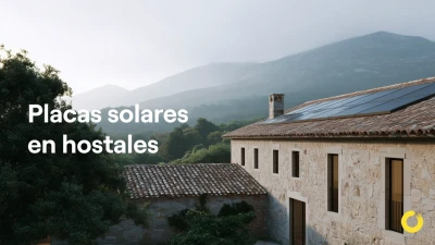 Paneles solares en hostales en 2026